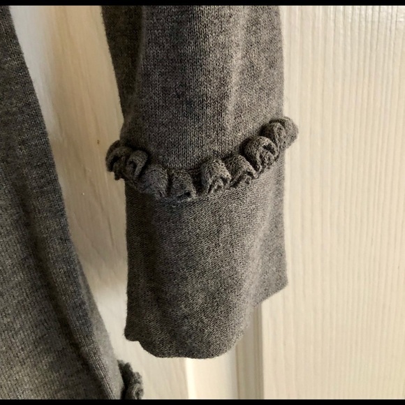 Dark Heather Gray Button-Up Sweater - Picture 4 of 4